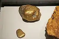 La pepita de oro de mayor tamaño encontrada en Costa Rica, Río Sierpe, con un peso de 2.3 Kg
