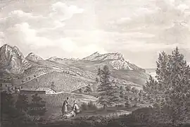 Crimea. Vista del Monte San Elías y el alto valle de Laspi (1830)
