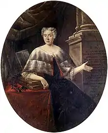 Retrato de la matemática y física Italiana Laura Bassi (1711-1778)realizado por Carlo Vandi (18th century)