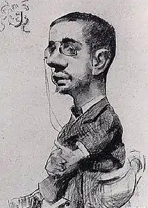 Autorretrato caricaturizado (1882)