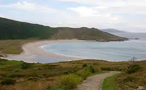 Vista de la playa desde el noreste.