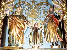 Retablo lateral, San Joaquín, Santa Ana y la Virgen Niña