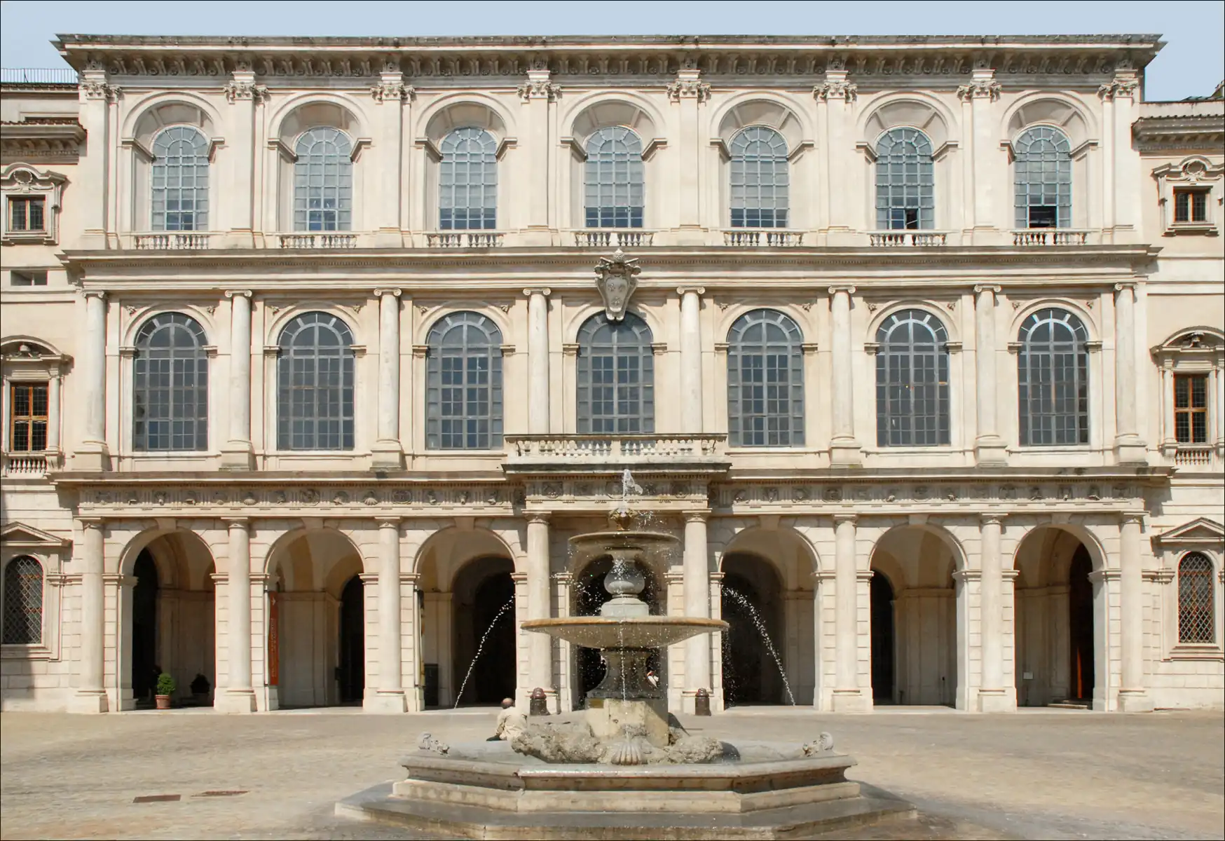 El Palazzo Barberini, empezado por Carlo Maderno (1625-1629) y acabado por Bernini