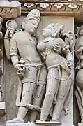 Pareja amorosa, Khajuraho