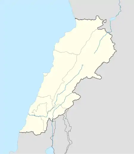 Joünié ubicada en Líbano