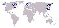 Distribución de P. vitulina