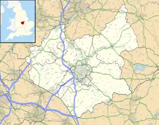 Cosby ubicada en Leicestershire
