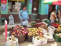 Una vendedora Lenca en el Departamento de Intibucá.