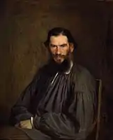Retrato de León Tolstói. 1873.I. Kramskói