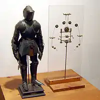 Modelo del robot de Leonardo con funcionamiento interno, mostrado en Berlín.
