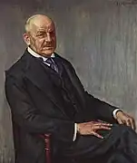Alfred Lichtwark, retratado en 1912.