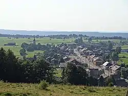 Vista de la población de Les Fourgs.