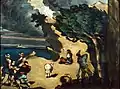 Paul Cézanne: Les Voleurs et l'âne, 1870