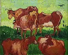 Las vacas por  Vincent van Gogh
