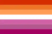 Bandera lesbiana de siete franjas, creada en 2018