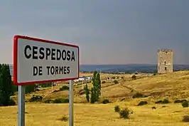 Vista general de la entrada al pueblo.