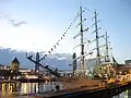 Anclado en el puerto de Brest en 2008