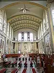 Una vista del interior del ala lateral de la Basílica