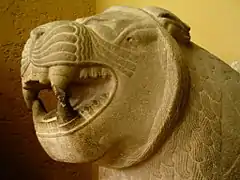 Un león de Sam'al, actualmente en el Museo de Pérgamo.