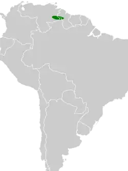 Distribución geográfica del guardabosques acollarado.