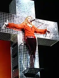 Madonna durante un concierto en 2006.