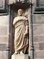 Escultura de Aristóteles de la Biblioteca de San Daniel de Bangor, Flintshire, Gales