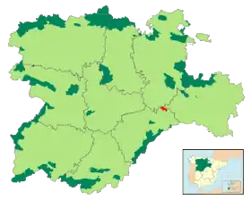 Localización del parque en Castilla y León