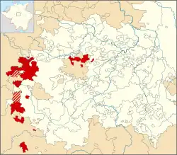 Ubicación de Sajonia-Eisenach