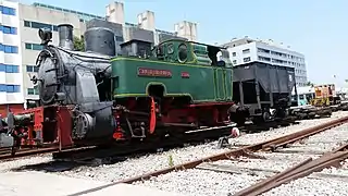 Locomotora de vapor Santa Bárbara nº111, fabricada por Arnold Jung Lokomotivfabrik en 1907.