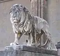 Múnich:León en frente del Feldherrnhalle.