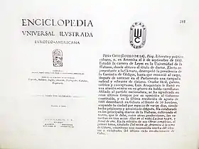 Enciclopedia Universal Ilustrada, Europeo Americana, Tomo VIII (Apéndice). Espasa Calpe. p. 281 «Resumen biográfico de Lucilo de la Peña». ISBN 9788423945788.
