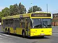 Autobús urbano MAZ-107 en Constanţa, Rumania.