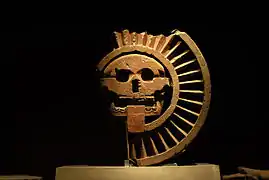 Disco de la muerte. 250-600. Museo Nacional de Antropología, ciudad de México.