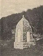 El monumento de la Batalla de Mečkin Kamen construido por las autoridades búlgaras durante la Primera Guerra Mundial.