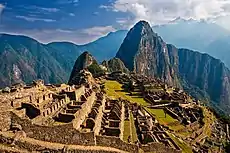 Machu Picchu, en Perú, ícono de la arquitectura del imperio incaico.