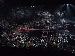 Parte de la audiencia en Canadá durante el Rebel Heart Tour