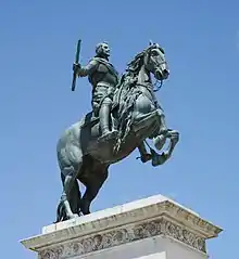 Estatua ecuestre de Felipe IV, de Pietro Tacca(1634-1640).