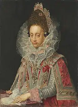 Magdalena de Baviera, de Peter Candid (c. 1613), Colecciones de Pinturas del Estado de Baviera, Múnich