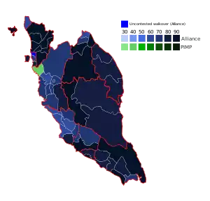 Elecciones federales de Malasia de 1955