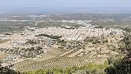 Vista de Mancha Real desde la subida a la Peña del Águila