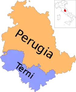 Provincias de la Umbría.