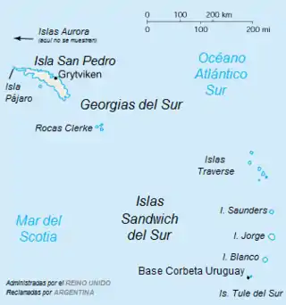 Situación del archipiélago Marqués de Traverse.