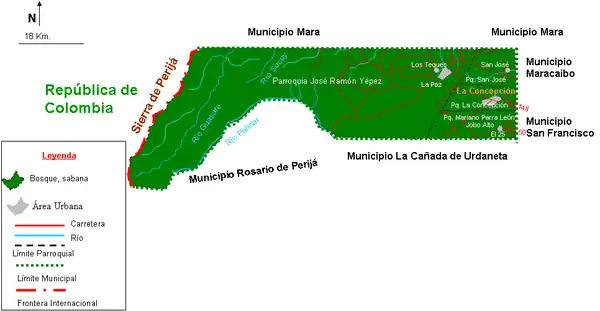 Mapa del Municipio Jesús Enrique Lossada