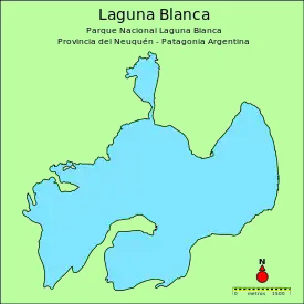 Contorno de la laguna Blanca