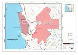 La zona reservada de Ancón al este y la zona reservada Lomas de Ancón al oeste.