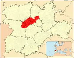 Extensión de Tierra de Campos en Castilla y León según la obra La Tierra de Campos, región natural de Justo González Garrido