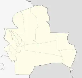 Santiago de Chiquitos ubicada en Departamento de Santa Cruz (Bolivia)