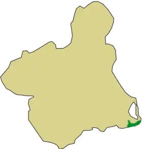 Situación dentro de la Región de Murcia