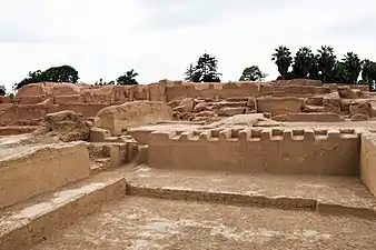 Recinto en la huaca Cruz Blanca de Maranga