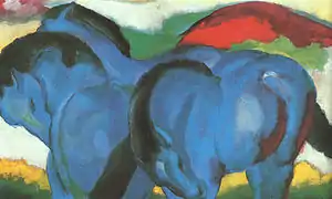 Pequeños caballos azules, de Franz Marc (1911).